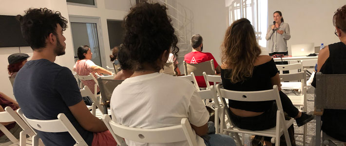 Sanela Jahić at the NeMe Arts Centre