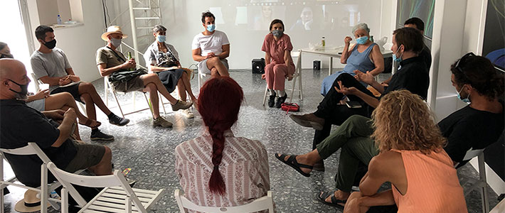Round table discussion with Régine Debatty at the NeMe Arts Centre