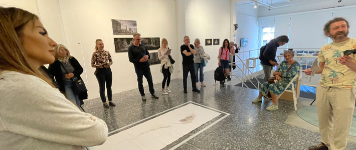 Views from the exhibition UNLAND in the NeMe Arts Centre
