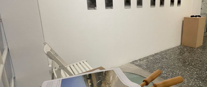 Views from the exhibition UNLAND in the NeMe Arts Centre