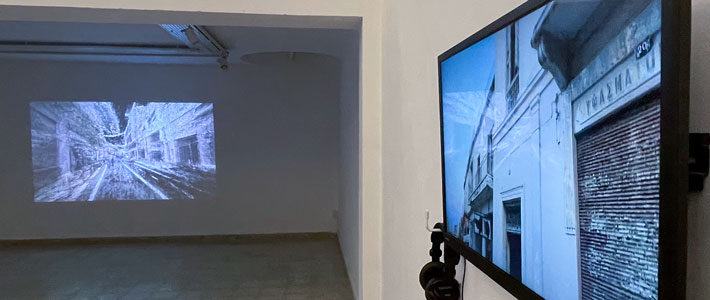 Views from the exhibition UNLAND in the NeMe Arts Centre